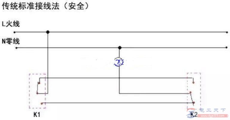 双联开关怎么接线，双联开关的接线示意图