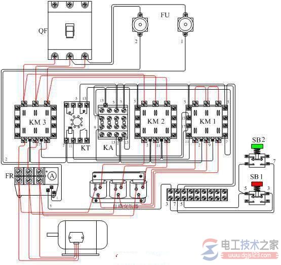 【图】电动机自耦降压启动自动控制电路图解 【图】电动机自耦降压启动自动控制电路图解