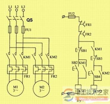 【图】电动机顺序起动控制线路图与起动电路