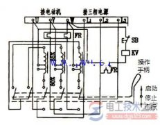 手动控制补偿器降压启动控制电路的工作原理