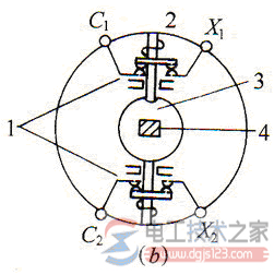 万能转换开关的结构图与符号表示