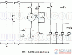他励直流电动机起动控制线路的工作原理图解