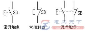 按钮开关的结构示意图，按钮开关图形文字符号