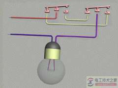 【图】双控开关如何控制灯泡(原理图)