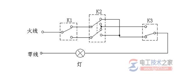 三控开关接线方法_三控开关接线图