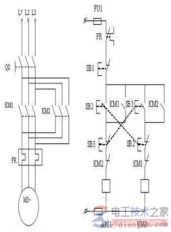 三相异步电动机正反转控制电路实现过程原理剖析