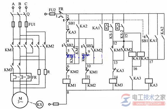 【图】电动机可逆反向转动与反接制动的接线方法 【图】电动机可逆反向转动与反接制动的接线方法