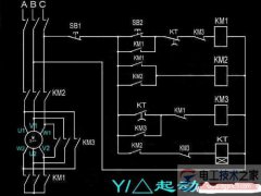 电动机星三角启动的接线图