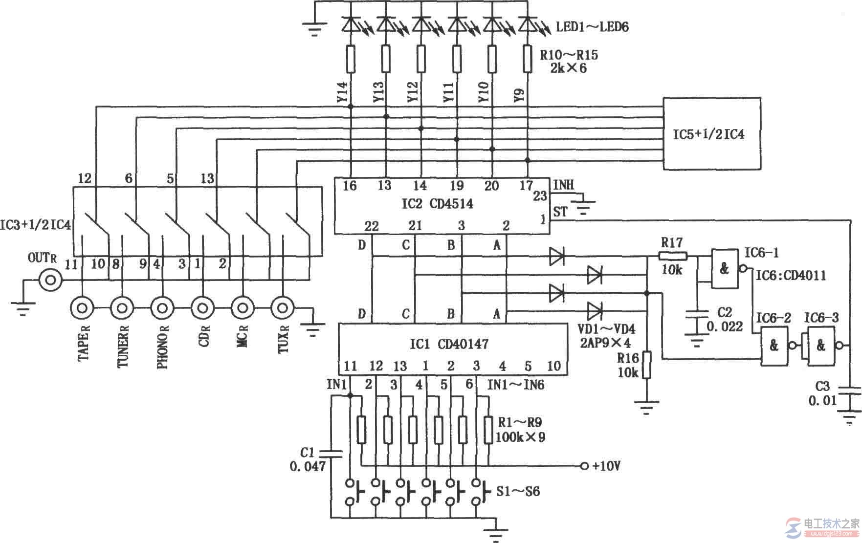 双电源自动切换开关电气图画法（附PC级电路接线符号系统图）