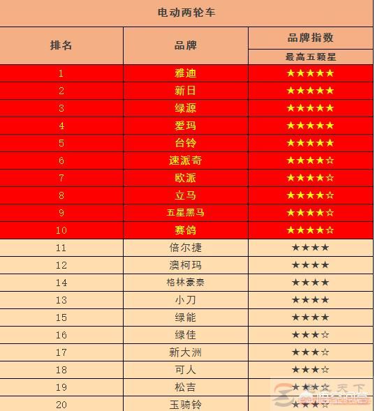 电瓶车哪个牌子好,行业专家给出电动车品牌表 电瓶车哪个牌子好,行业专家给出电动车品牌表