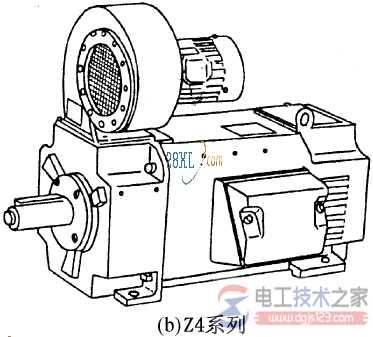 直流电动机的外形结构与励磁方式