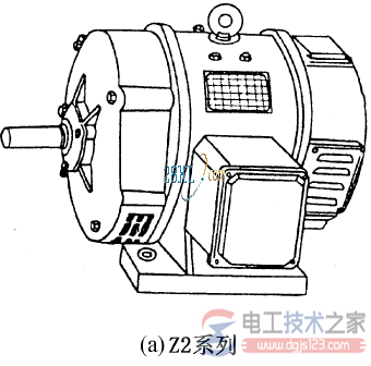 直流电动机的外形结构与励磁方式