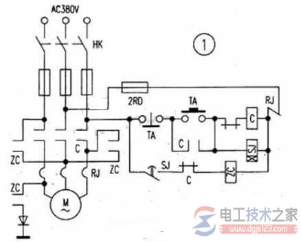 电动机能耗制动电路图的几种简单实现 电动机能耗制动电路图的几种简单实现