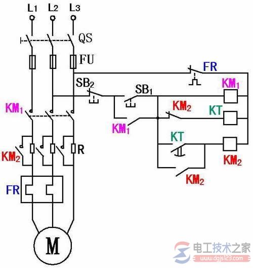 定子绕组串接电阻降压启动控制