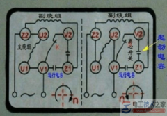 单相电机正反转原理及接线图(多图)