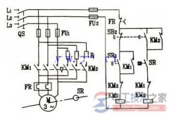 三相电动机单向启动与反接制动控制的电路原理