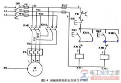 交流接触器连锁电动机正反转控制原理图与故障处理