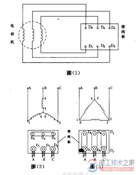三相异步电动机星-三角的联接方式
