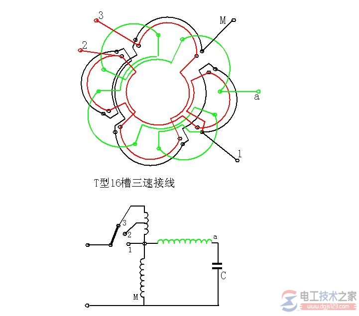 单相电机线圈图图片