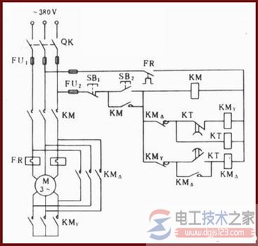 三相异步电动机的二种启动控制线路