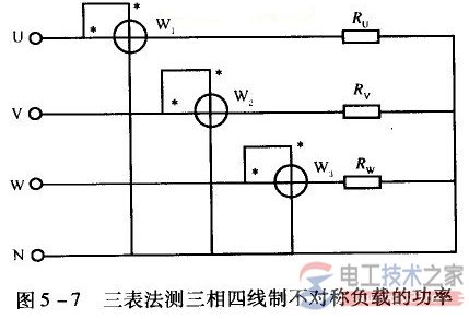 三相有功功率表的接线规则与测量方法