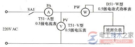 如何用单相功率表测量电气设备的功耗值？