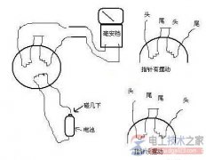 万用表实现电动机绕组头尾与极数的检查方法