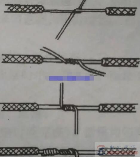 单股铝线t字接法说明