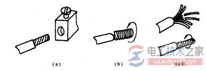 铝芯导线的连接方法_线头与螺钉平压式接线桩的连接