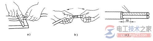 剖削导线绝缘层的工具与用法图解