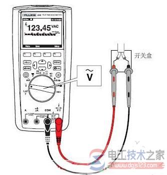 万用表测量交流电压的工作原理图解