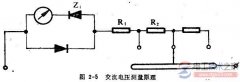 万用表测量交流电压的工作原理图解