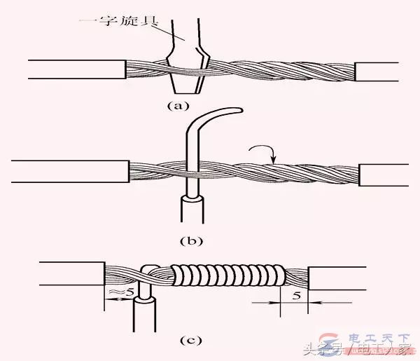单股铜芯线与多股铜芯线的连接方法