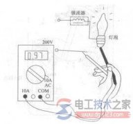 数字万用表测量电流方法及电流档位的用法