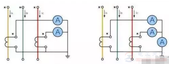 多种电流互感器的接线图说明