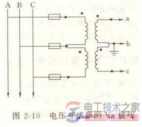 电压互感器接线图接线方式_电压互感器接线注意事项