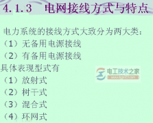 电网接线的二种方式与特点