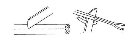 老电工刀剥线技巧图解