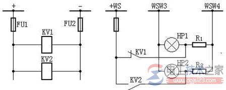 【图】直流母线电压监视装置的电路图说明