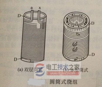 变压器圆筒式绕组结构 变压器圆筒式绕组结构