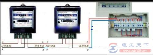 两个电表串连怎么接线，来看一例双电表串联的接线图