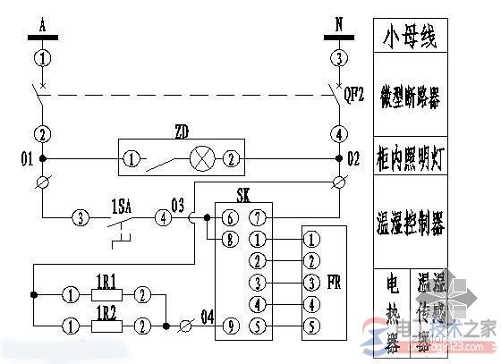 高压配电柜自投原理接线图示例