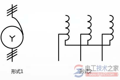自耦变压器的几种电气符号