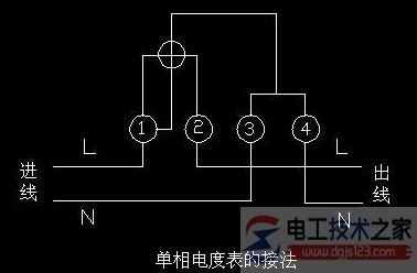 电度表的接线图_电度表的读法_电度表的常用接法