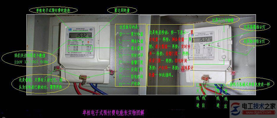 电度表的接线图_电度表的读法_电度表的常用接法