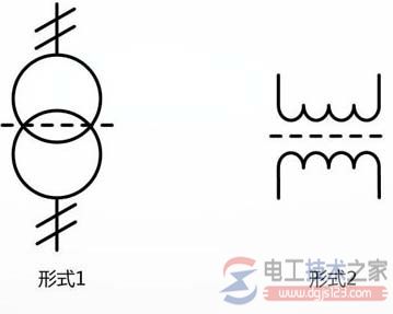 双绕组变压器的电气符号说明