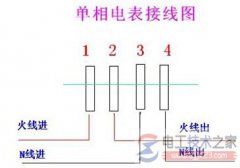 单相电度表如何接线，单相电度表接线图