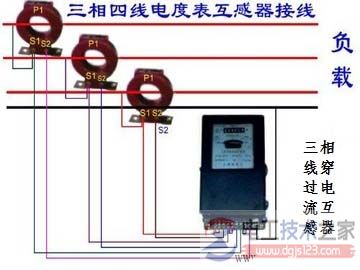 单相电表与三相四线电表的接线图与基本回路