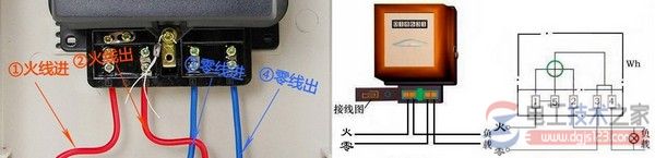 单相电表接线图_三相电表接线图_电表接线方法图解