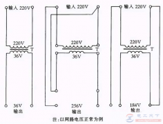 用行灯变压器升压或降压方法